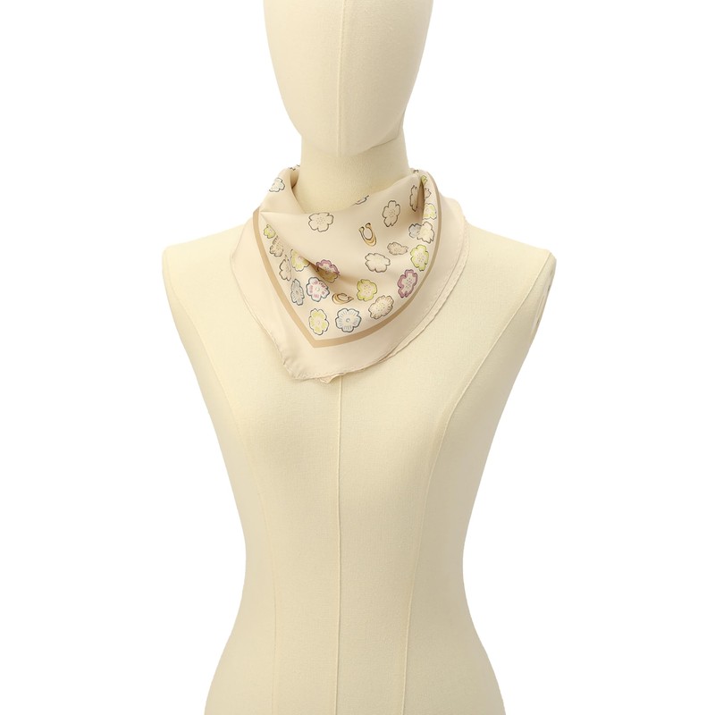 Coach tea rose printed silk diamond