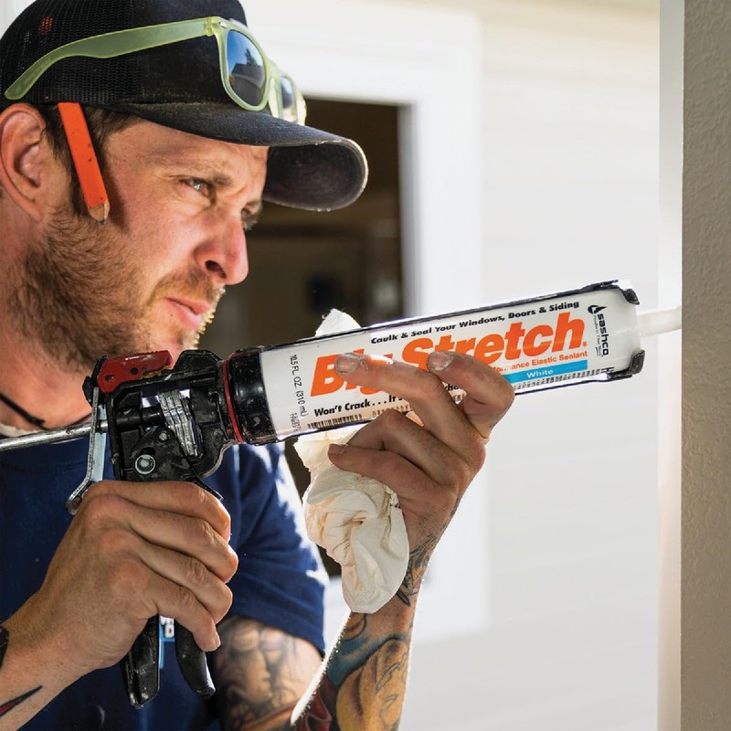 Sashco Big Stretch Acrylic Latex High Performance Caulking Sealant, 10.5