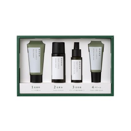 aono Skin Care Trial Set, Facial Cleansing, Lotion, Serum, Cream, 1.1 oz (30 g) + 0.4 fl oz (10 ml) + 0.4 oz (10 g)