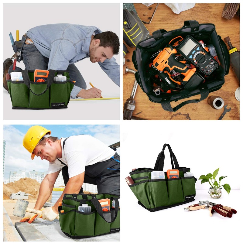 Housolution Gardening Tote Bag, Deluxe Garden Tool Storage Bag and