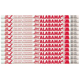 Express Pencils E3348 Alabama - Alabama State Quick Facts Pencils (36 Pieces)