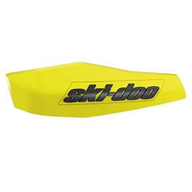Ski-Doo New OEM Handlebar Air Deflectors Caps Sunburst Yellow/Black, 860201344