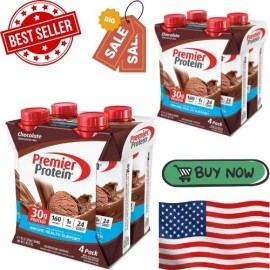 Premier Protein Shake, Cookies & Cream, 30g Protein, 11 fl oz,12 Ct Exp 06/2026