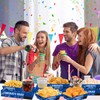 Jansun 36 Pcs Graduation Snack Trays & Boxes - Blue,