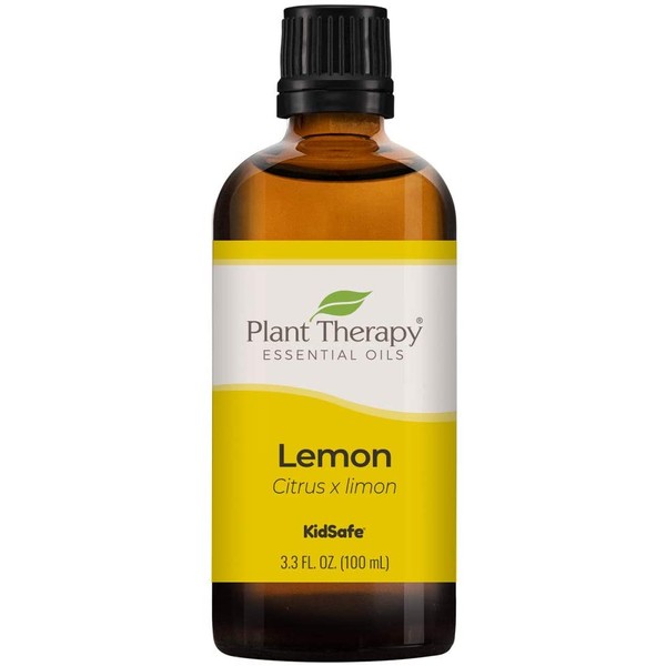 Plant Therapy Lemon Essential Oil 100 mL (3.3 oz) 100% Pure, Undiluted, Natural Aromatherapy, Therapeutic Grade