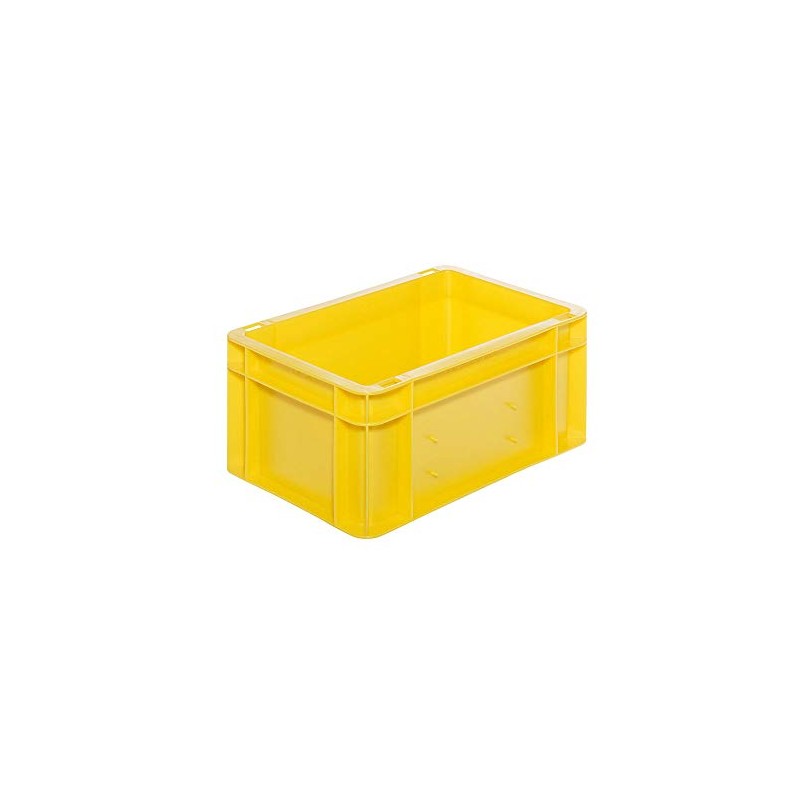 Euro Transport Stacking Container/Storage Container, Yellow, 300 x 200 x