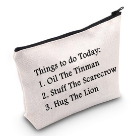 LEVLO Wizard Gifts Oil The Tin Man Stuff The Scarecrow Hug The Lion Makeup Bag for Fans (Things to do Today)
