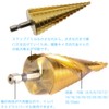 KALOLINNA Step Drill, Hexagonal Shaft, Titanium Coating, Drilling Enlargement, Helix,