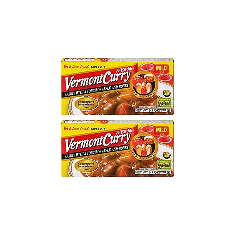 [ 2 Packs ] House Foods Vermont Curry Mild 8.11