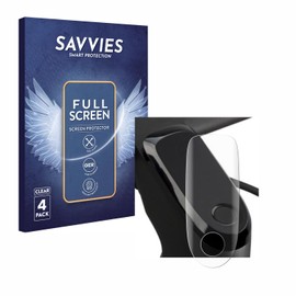 Savvies Pack of 4 Full Screen Protectors for Segway Ninebot F2 Pro D Full Cover Screen Protector [3D Curved, Transparent, Anti-Fingerprint]