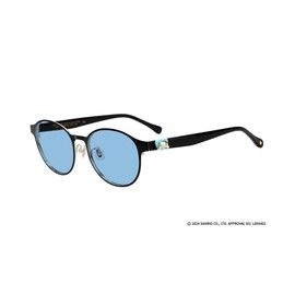 Zofu Boston-shaped Sunglasses | UV Protection, UV Protection, Over 99.9% UV Protection, Unisex, Fashion, Women's, Adults' Cute, Sanrio Characters (54 □ 18-145), Black