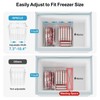 iSPECLE Freezer Organizer Bins - 2 Pcs Hanging Baskets for