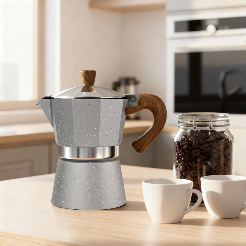 ShanSon Moka Pot Stovetop Espresso Maker 3 Cup 5 oz