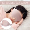 3D Sleep Mask,1 PCS Pink Eye Mask for Sleeping,Comfortable Adjustable