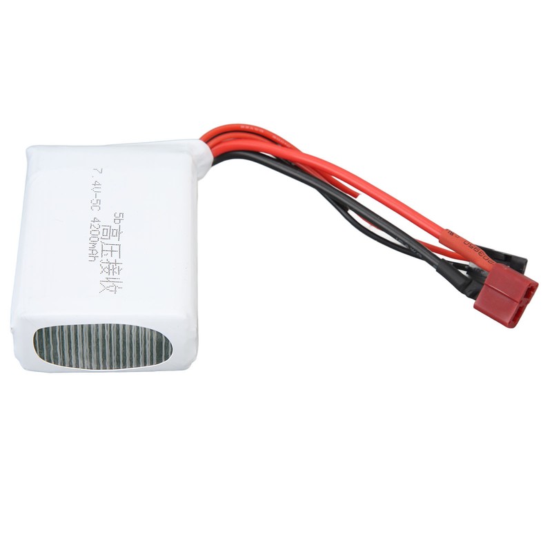 RC 7.4V 4200mAh Lithium Battery Lightweight Overcharge Protection T Plug