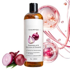 Onion Shampoo, Champú De Cebolla Para Hombre Con Aceite De Romero, Cebolla Roja y Canela, Hidrata y Suaviza, Promueve Un Cabello Más Grueso y...      