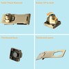 Alise Keyed Hasp Lock,4 Inch Safety Packlock Clasp Hasp Lock