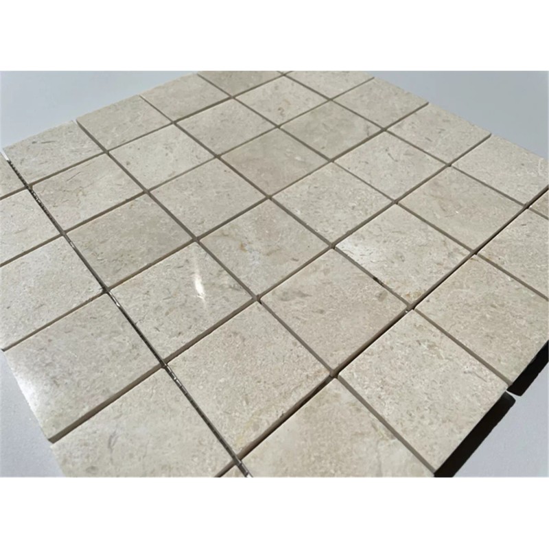 Stone Center Online M25XP Crema Marfil Beige Marble 2x2 Grid
