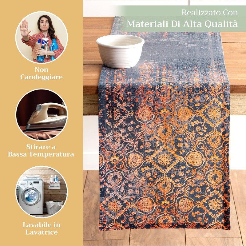 Maison d'Hermine Imperfection 100% Cotton Table Runner for Parties, Dinners,