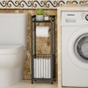 Narrow Side Toilet Paper Holder with Storage Rack - Freestanding