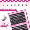 FADLASH Lash Clusters 60D+80D DIY Eyelash Clusters 2 Thicknesses of