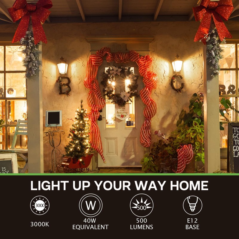 Eastiya Dusk to Dawn Light Bulbs Outdoor: 5W Equivalent 40W,