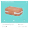 Bailinks 1 PCS Soap Dish, Portable Soap Box with Lid,
