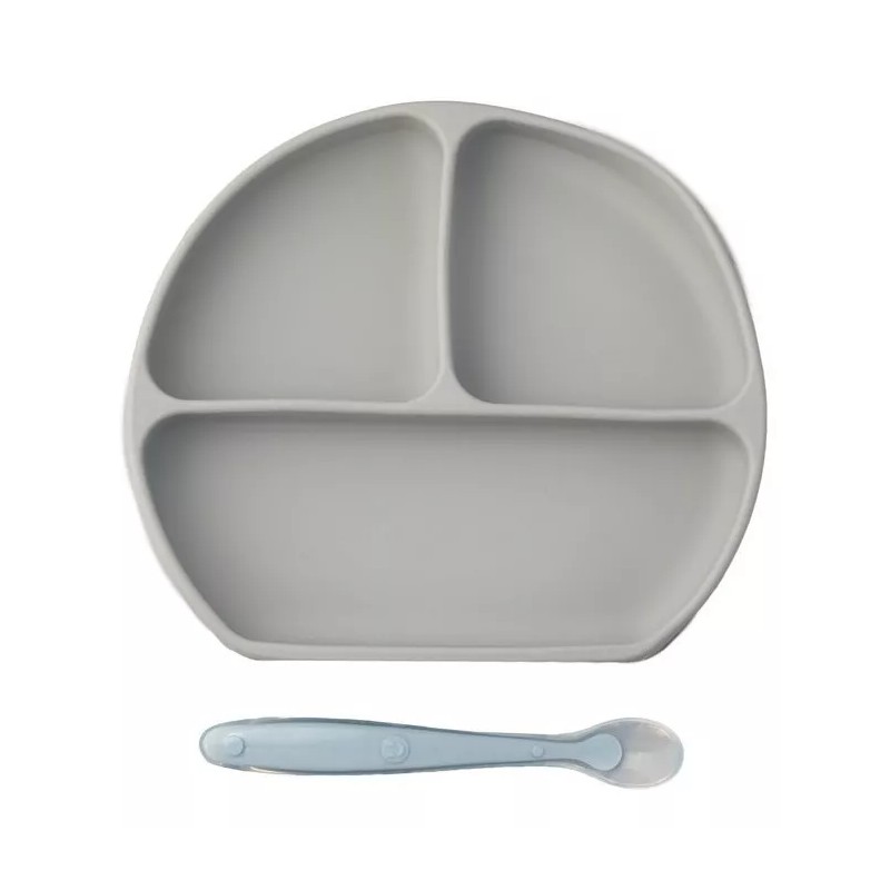 Papu Baby 2 Platos Con Divisiones Y 2 Cucharas De