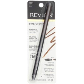 Revlon ColorStay Eyeliner Pencil, Brown [203], 0.01 oz (Pack of 6)