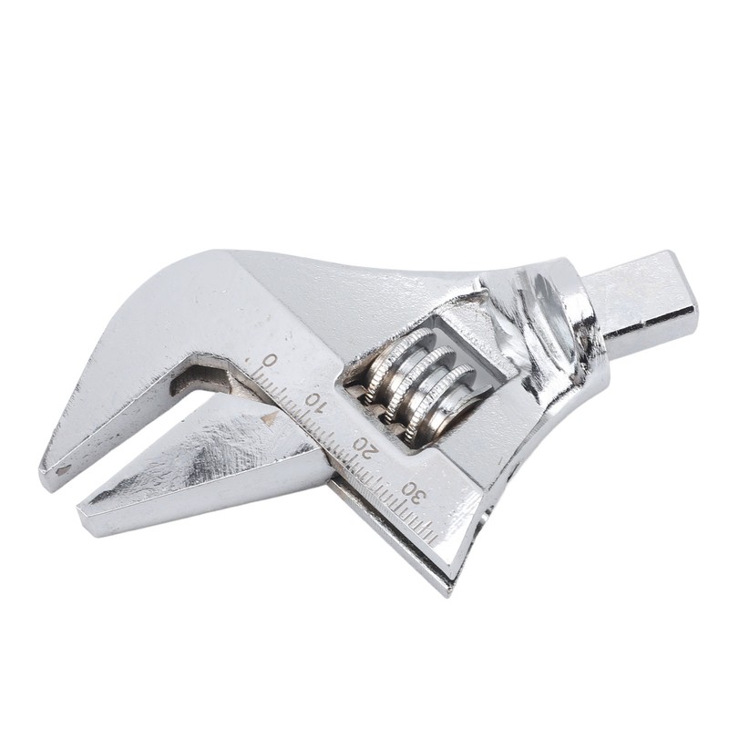 Adjustable Wrench Head Industrial Grade Torsion Ultra Large Opening CRV
