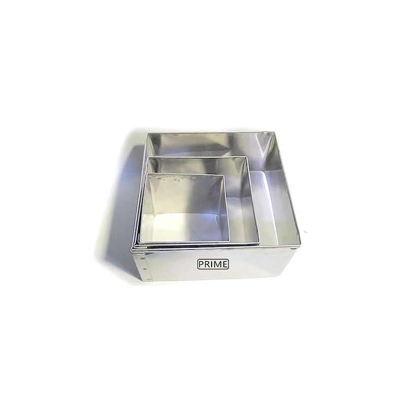 Prime Bakers and Moulders Square Shape Cut Outs Cookie Cutters
