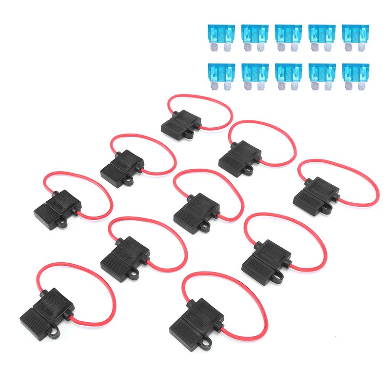 Inline Fuse Holder ATC/ATO AddaCircuit Waterproof Car Fuse Holder with