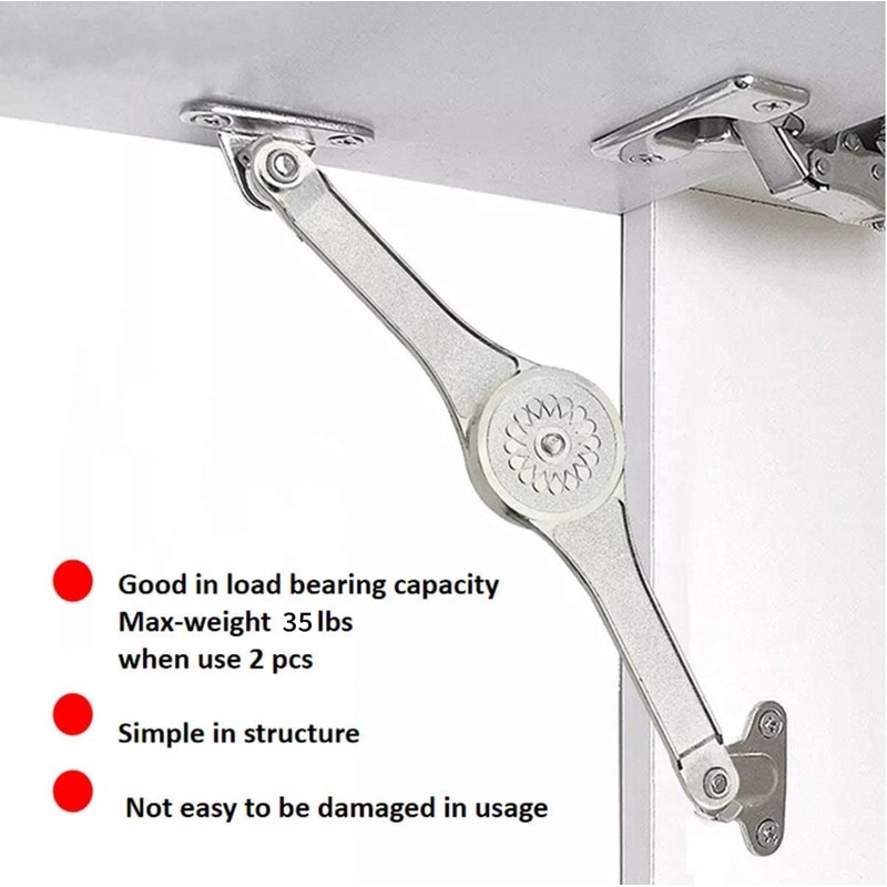 QBOSO Heavy Duty Lid Stay Hinges Folding Lid Support Hinge,Perfect