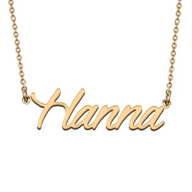 Unique Made Best Friends Hanna Name Necklace for My Bitchs Birthday Gift