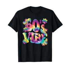 60's Vibe 1960s Peace Hippie 60s Party Outfit Disco Groovy T-Shirt