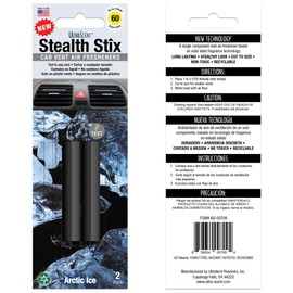 Stealth Stix, Car Air Freshener, Long Lasting Vent Clip Freshener, Arctic Ice Scent (2 per pack)
