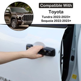 Aunginsy Auto Exterior Door Handle Protective Trim Cover Compatible with Toyota Tundra/Sequoia 2022-2025 Car Front Rear Outside Door Handle Outer Trim Cover Protector Decoration Covers ABS Accessories