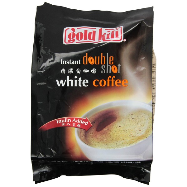 Gold Kili café blanco instantáneo de doble hoja, 15 unidades