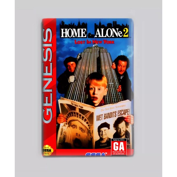 HOME ALONE 2 / SEGA GENESIS - 2"x3" FRIDGE MAGNET