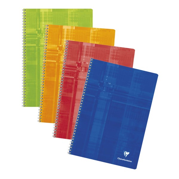 CLAIREFONTAINE 8143C - Spiral Notebook 21x29,7 cm 100 Pages Quadrille-Ruled