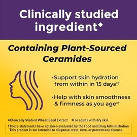 Nature Made - Gomitas de hidratación para la piel más ceramidas de origen vegetal, 50 gomitas | Support Healthy Skin As You Age, with Biotin & Vitamin