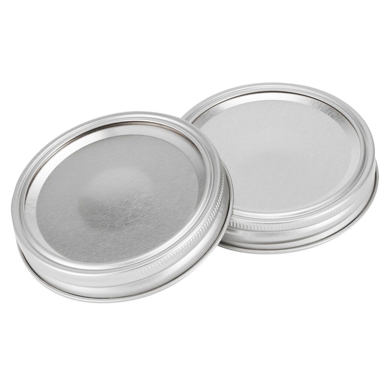 Stainless Steel SplitType Mini Glass Jar Lids Container Sealing Cover