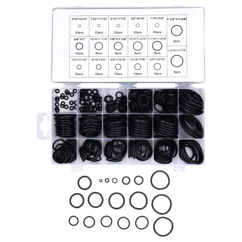 Rubber O Rings, O Ring Kit O Rings Rubber 222Pcs
