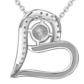 Lovords women's 925 sterling silver necklace, engraved heart necklace, pendant, gift for women, mother, girlfriend, grandma, daughter, Silver, Necklace heart engraving "Mama Ich liebe dich"