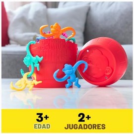 Barril de Monos, Juego Retro de conectar Piezas para Toda la Familia con Aspecto renovado, Juegos para niños en Edad Preescolar a Partir de 3 años
