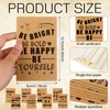 HAOWANWW 16Pcs Kraft Notebook Let's Be Happy Journals Happiness Themed