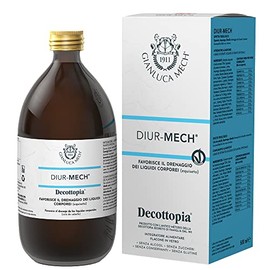 Gianluca Mech | Diur-Mech Integratore Alimentare Keto Drenante Forte, Contrasta la Ritenzione Idrica e Favorisce la Funzionalità Urinaria con Equiseto, Soluzione Vegan, 500 ml