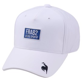 Cox Sportif LG4FCP11M Men's Cap, Patch, Heat Navigation, Sweat Absorbent, Quick Drying, Antibacterial, Odor Resistant, Golf, WH00 (white)