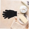 Poliéster Guantes de Ducha Exfoliantes Negro Blanco 10 Piezas
