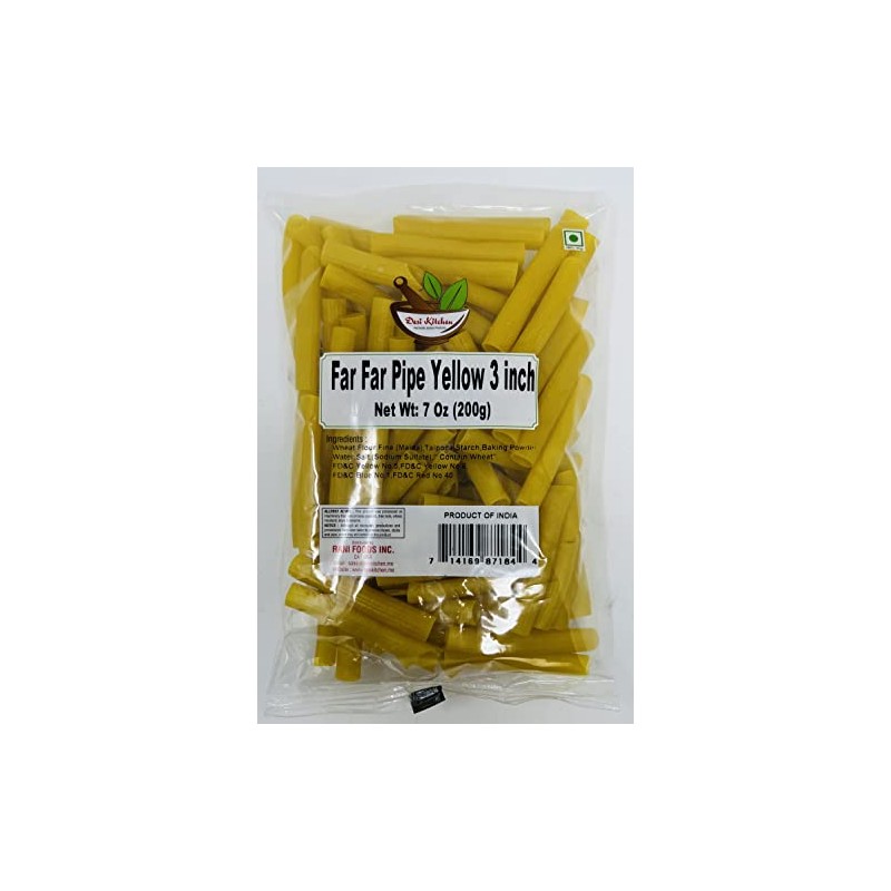 Desi Kitchen Far Far/Fryums Wheat Pellet Uncooked, great substitute of
